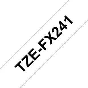 Taśma elastyczna Brother TZe-FX241 TZeFX241 do serii P-Touch 18mm