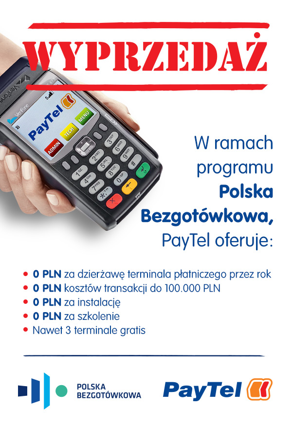 Promocja akceptacji kart płatniczych 4 x 0 zł
