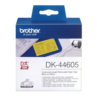 Etykiety Brother DK-44605 DK44605 do serii QL - żółta