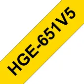 Taśma Brother HGe-651V5 HGe651V5 wysokiej jakości, 5 taśm 24mm