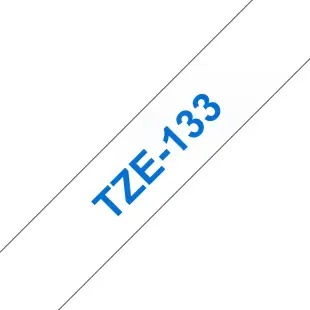 Taśma Brother TZe-133 TZe133 12mm niebieski/przeźroczysty do serii P-Touch