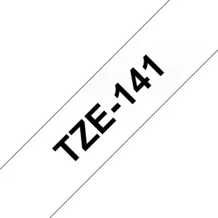 Taśma Brother TZe-141 TZe141 18mm czarny/przeźroczysty do serii P-Touch