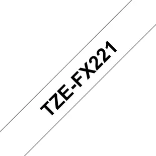 Taśma elastyczna Brother TZe-FX221 TZeFX221 do serii P-Touch 9mm