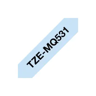 Taśma pastelowa Brother TZe-MQ531 TZeMQ531 czarny na niebieskim tle, 12mm