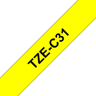 Taśma Brother TZe-C31 TZeC31 FLUORESCENCYJNA do seri P-Touch 12mm