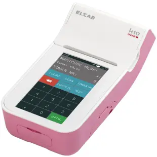 Kasa fiskalna ELZAB K10 ONLINE BT/ WiFi różowa