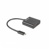 Adapter Lanberg AD-UC-HD-01 (USB typu C M - HDMI F; 0,15m; kolor czarny)-1046870