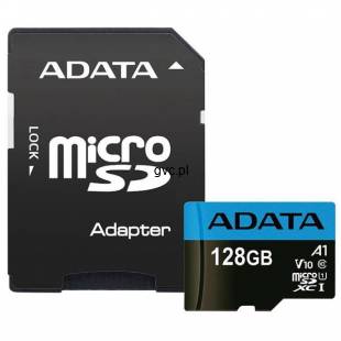 Karta pamięci z adapterem ADATA Premier AUSDX128GUICL10A1-RA1 (128GB; Class 10; + adapter)-1053085