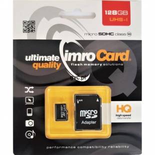 Zestaw kart pamięci IMRO 10/128G UHS-I ADP (128GB; Class U1; + adapter)-1164297