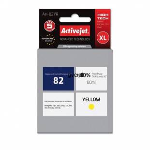 Tusz Activejet AH-82YR (zamiennik HP 82 C4913A; Premium; 80 ml; żółty)-1434920
