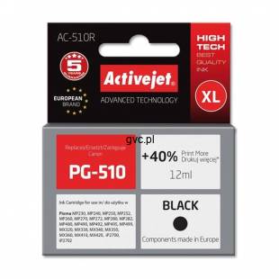 Tusz Activejet AC-510R (zamiennik Canon PG-510; Premium; 12 ml; czarny)-1434747