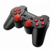 Gamepad Esperanza EGG106R (PC, PS2, PS3; kolor czarny, kolor czerwony)-902134