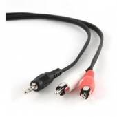 Kabel GEMBIRD CCA-458 (2x Cinch M - Mini Jack M; 1,5m; kolor czarny)-1061298