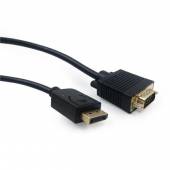 Kabel GEMBIRD CCP-DPM-VGAM-6 (D-Sub (VGA) M - DisplayPort M; 1,8m; kolor czarny)-1212910