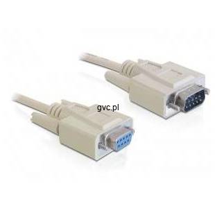 Kabel DELOCK 84064 (RS-232 M - Sub-D9 F; 2m; kolor szary)-904707