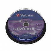 Płyta DVD Verbatim 43666 (8,5GB; 8x; 10szt.; Cake)-922343