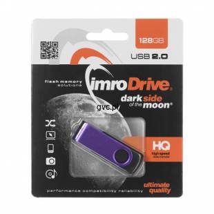 Pendrive IMRO AXIS/128G USB (128GB; USB 2.0; kolor purpurowy)-2178310