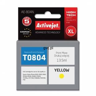 Tusz Activejet AE-804N (zamiennik Epson T0804; Supreme; 13.5 ml; żółty)-1434838