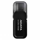 Pendrive ADATA UV240 AUV240-64G-RBK (64GB; USB 2.0; kolor czarny)-1429828