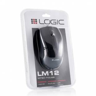Mysz LOGIC LM-12 M-LC-LM12 (1000 DPI; kolor czarny)-2523818