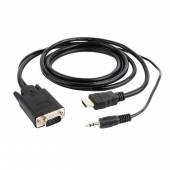 Kabel GEMBIRD CC-DP-HDMI-5M (HDMI M - DisplayPort M; 5m; kolor czarny)