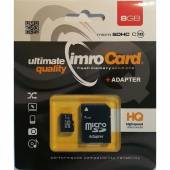 Zestaw kart pamięci IMRO 10/8G ADP (8GB; Class 10; + adapter)-1164298
