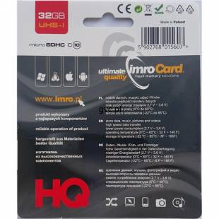 Karta pamięci IMRO 10/32G UHS-I (32GB; Class U1; Karta pamięci)-3455752