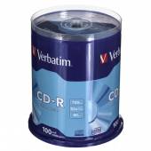 Płyta CD Verbatim 43411 (700MB; 52x; 100szt.; Cake)-922303