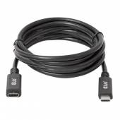 Kabel Club3D CAC-1529 USB Gen1 Type-C Extension Cable 5Gpbs 60W (20V/3A) 4K60Hz 2m M/F