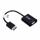 Adapter Club3D CAC-2013 DISPLAY PORT 1.1A MALE TO VGA FEMALE ACTIVE ADAPTER BLACK