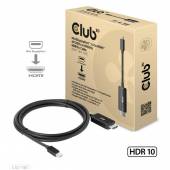 Club3D CAC-1187 MiniDisplayPort™ 1.4 to HDMI™ 4K120Hz or 8K60Hz HDR10+ Cable M/M 1.8m / 6ft