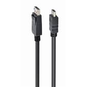 Kabel GEMBIRD CC-DP-HDMI-1M (HDMI M - DisplayPort M; 1m; kolor czarny)-904833