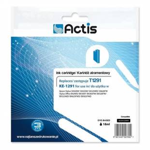 Tusz ACTIS KE-1291 (zamiennik Epson T1291; Standard; 18 ml; czarny)-900406