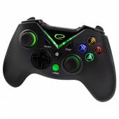 Gamepad bezprzewodowy Esperanza EGG112K (Android, PC, PS3, Xbox One; kolor czarny, kolor zielony)-902151