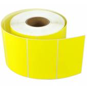Etykiety termiczne zółte 80x50 1000 sztuk naklejki ZEBRA - Kup 12 szt i więcej 10% rabatu