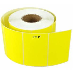 Etykiety termiczne zółte 80x50 1000 sztuk naklejki ZEBRA - Kup 12 szt i więcej 5% rabatu